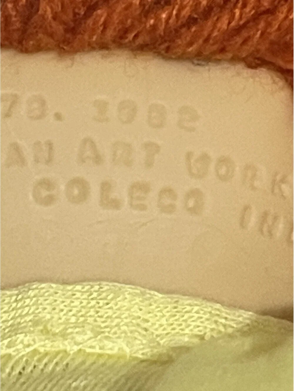1978-1982  Appalachian Artworks Cabbage Patch Kids Doll Red Hair Black Signature